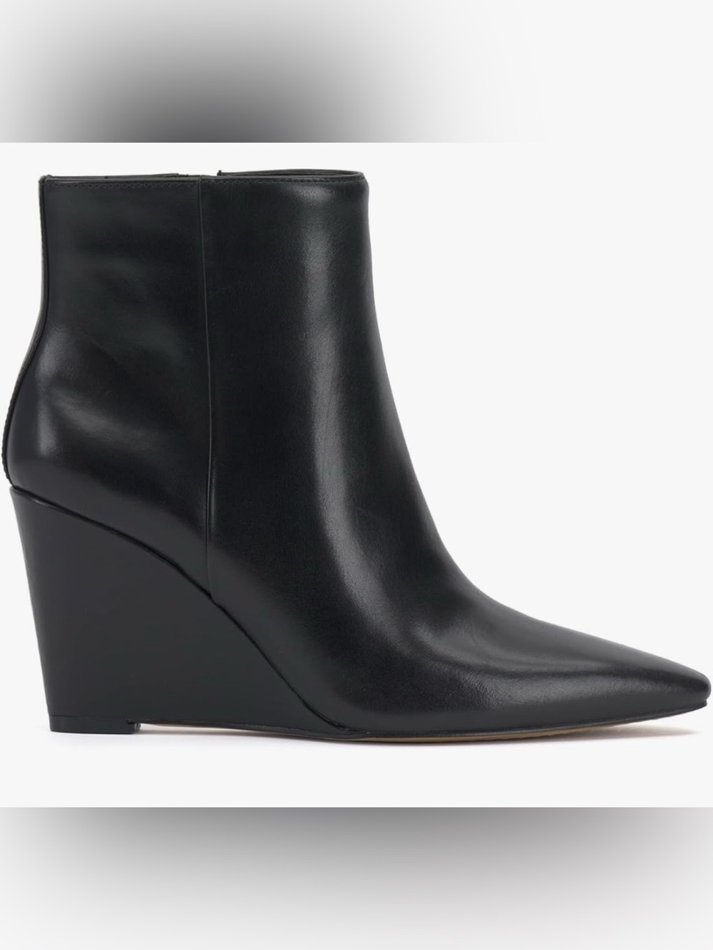 NWOT Vince Camuto Teeray Leather Wedge Booties - Black (Size 10) NEVER WORN